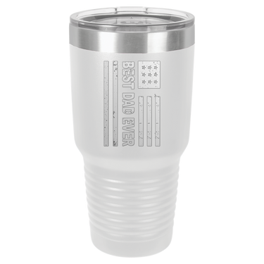 Patriotic Best Dad Ever 30oz Ringneck Tumbler